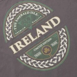 Trad Craft Men's Ireland Emerald Isle Classic T-Shirt Pewter 7 Trad Craft Men's Ireland Emerald Isle Classic T-Shirt Pewter -Sport Style Shop tradcraft tee pewter p1619 grey p3