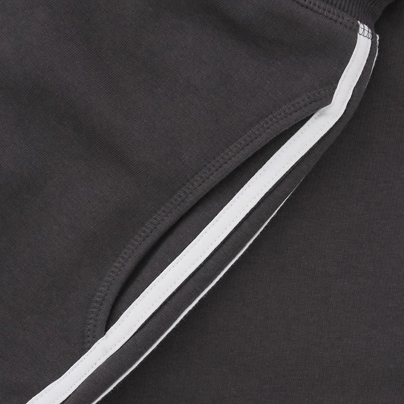 Men's Trigger Fleece Skinny Tracksuit Bottoms Dark Grey / White 7 Men's Trigger Fleece Skinny Tracksuit Bottoms Dark Grey / White - Image 5