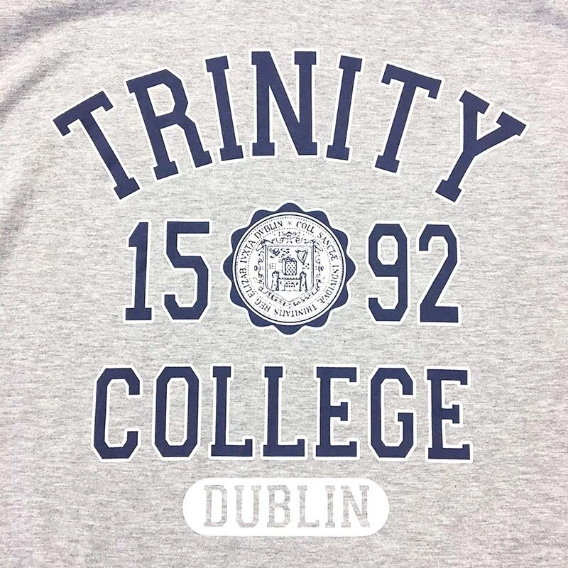 Trinity College Dublin 1592 T-Shirt Grey / Navy 6 Trinity College Dublin 1592 T-Shirt Grey / Navy - Image 4