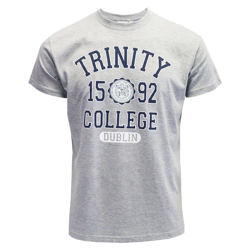 Trinity College Dublin 1592 T-Shirt Grey / Navy 4 Trinity College Dublin 1592 T-Shirt Grey / Navy - Image 2