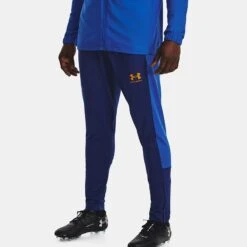 Under Armour Men's Challenger Training Pants Bauhaus Blue / Orange Shock