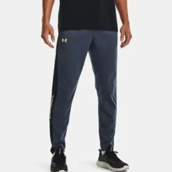 Under Armour Men's Brawler Bottoms Downpour Grey / Black / Lime Surge