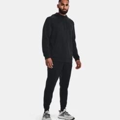 Under Armour Men's Armour Fleece® Hoodie Black -Sport Style Shop v5 1373353 001 fsf