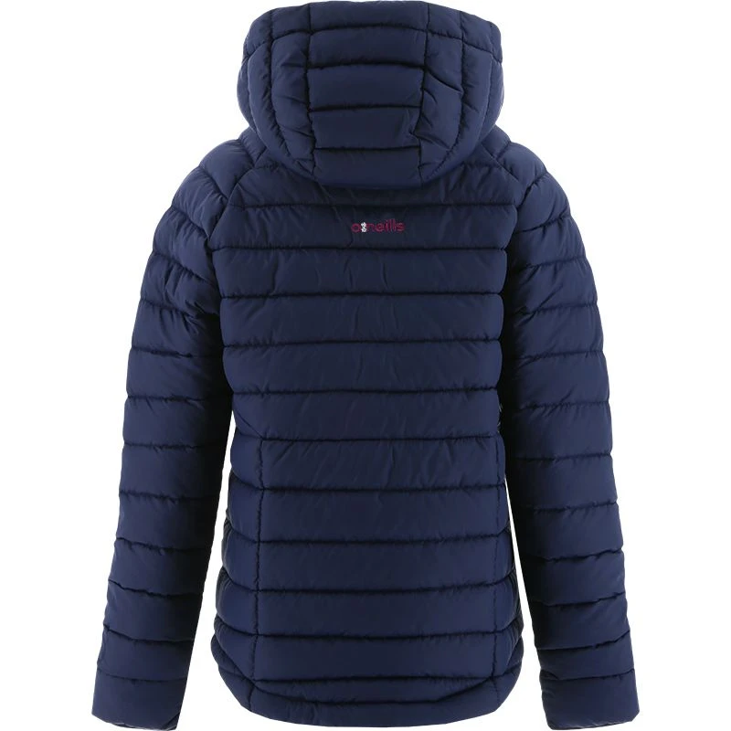 Westmeath GAA Kids' Harlem Hooded Padded Jacket Marine / Maroon / White 4 Westmeath GAA Kids' Harlem Hooded Padded Jacket Marine / Maroon / White - Image 2