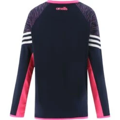 Westmeath GAA Kids' Harlem Brushed Crew Neck Top Marine / Pink / White -Sport Style Shop westmeath harlem 183 brsh crewneck 3s mar pnk wht kids 2