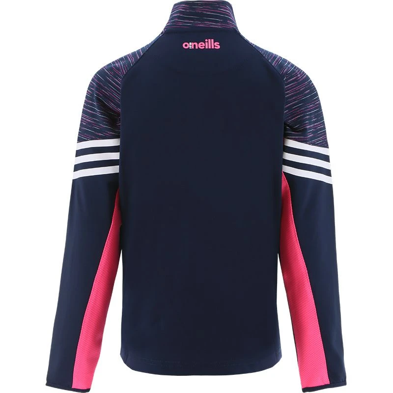 Wicklow GAA Women's Harlem Brushed Half Zip Top Marine / Pink / White 4 Wicklow GAA Women's Harlem Brushed Half Zip Top Marine / Pink / White - Image 2