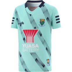 Wicklow GAA Hurling Kids' Short Sleeve Training Top Green / Marine