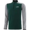 Men's Zack Brushed Half Zip Top Green / Grey / Black -Sport Style Shop zack 184 0 gen gngybk adlt p1